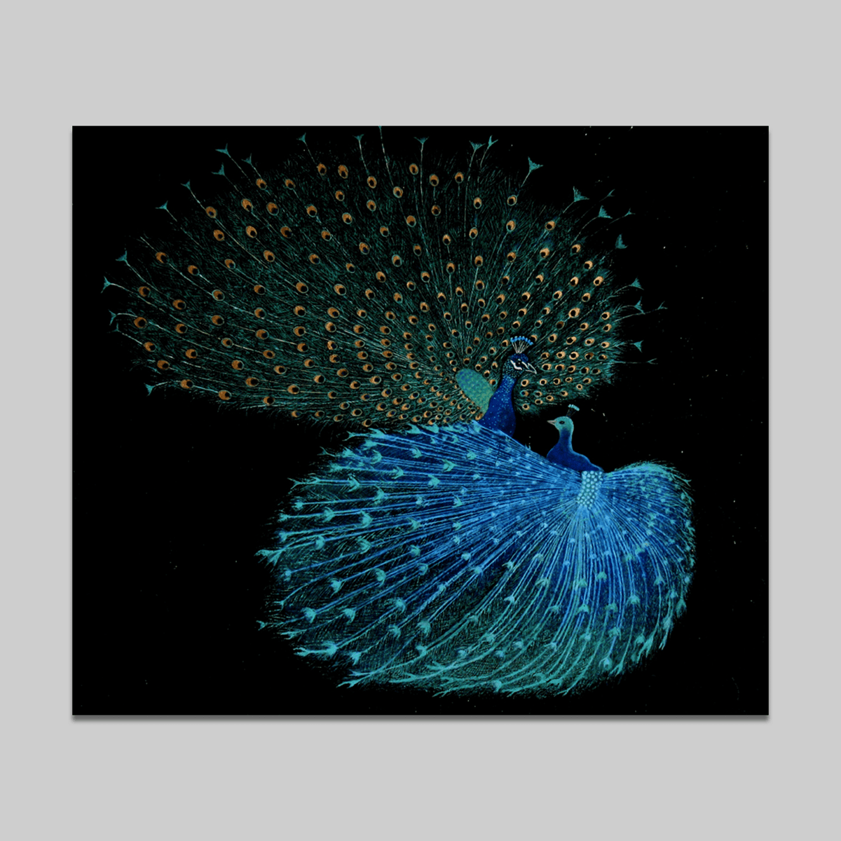 Blue Peacocks are Dancing Waltz - VEFA Gallery