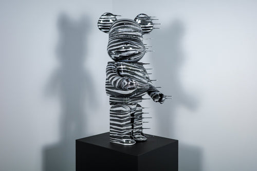 Blown Away 1000% Bearbrick - Cracked Marble - VEFA Gallery