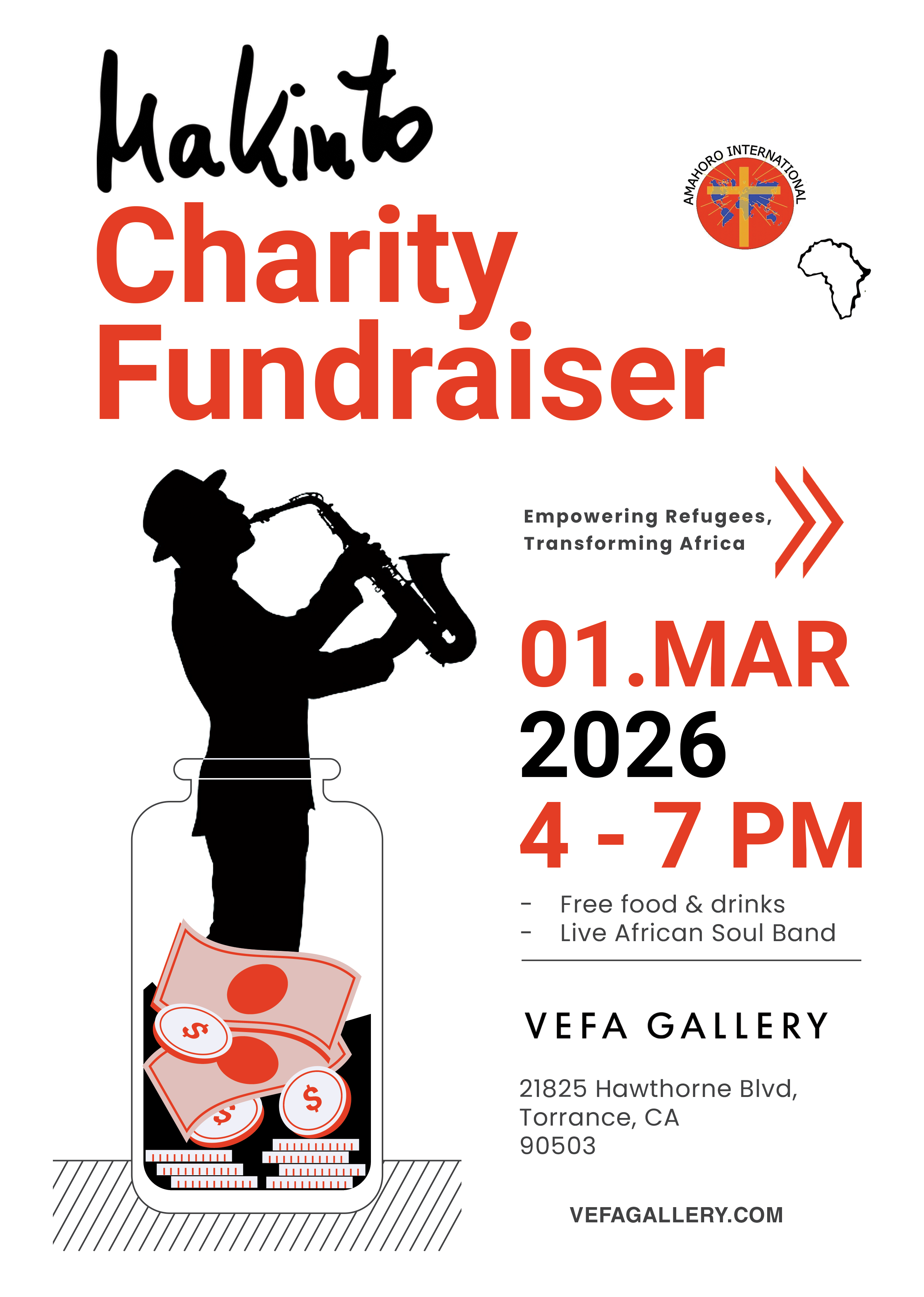 Amahoro Meets the Arts Fundraising Concert