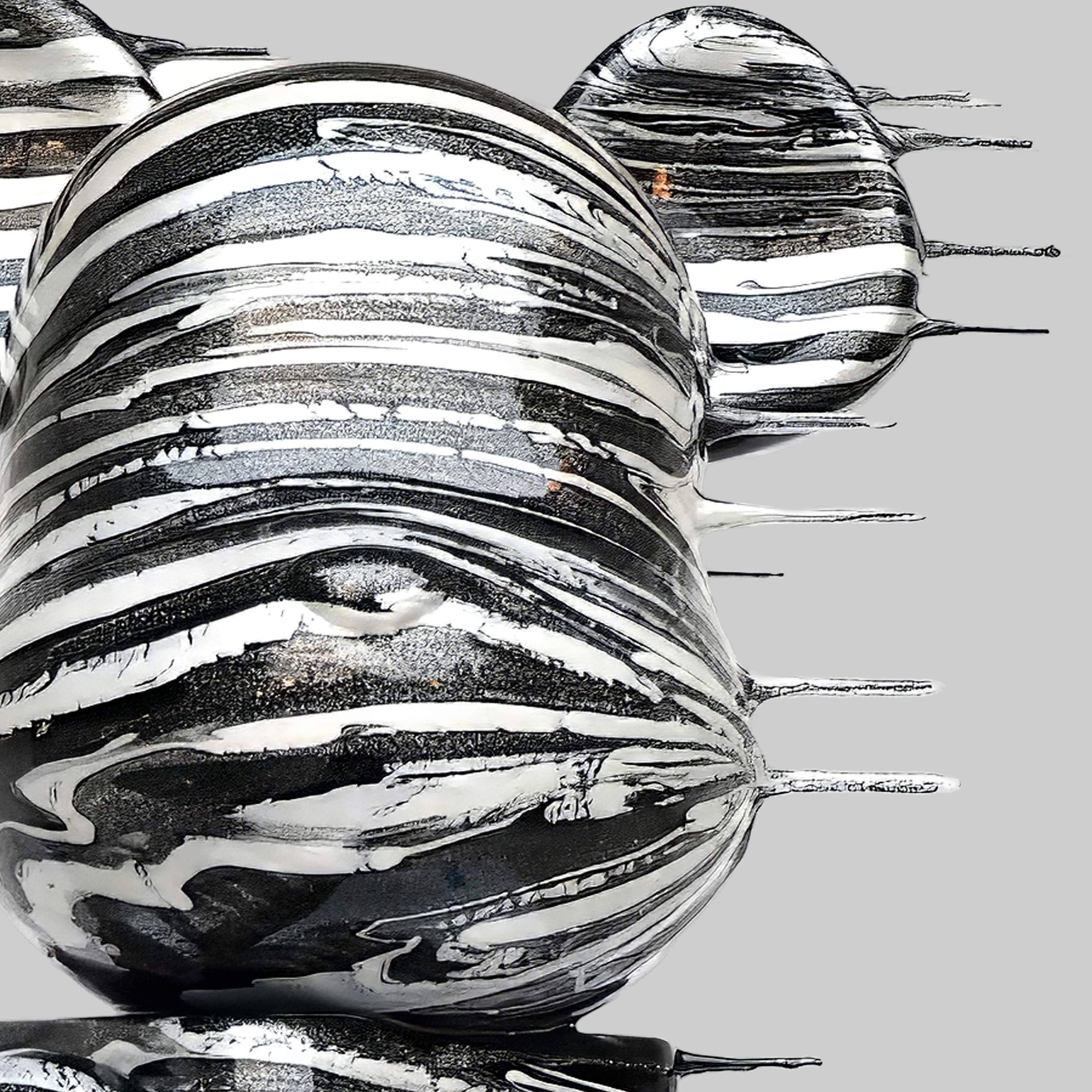 Blown Away 1000% Bearbrick - Cracked Marble