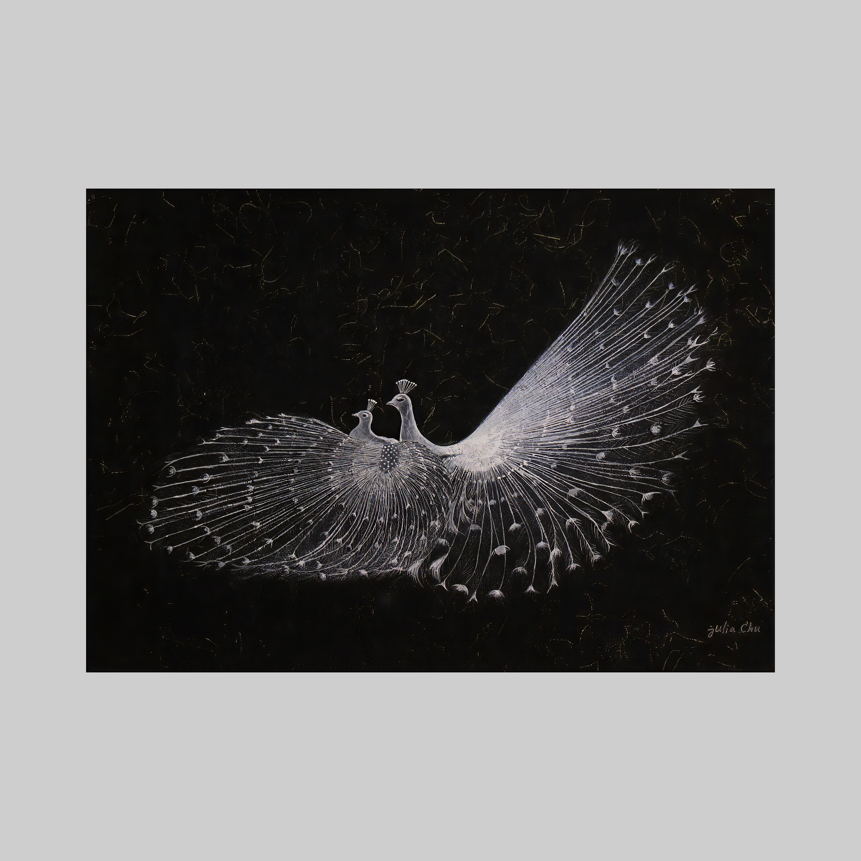 White Peacocks are Dancing Tango