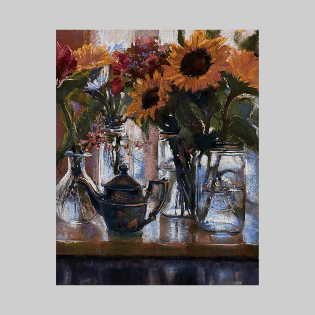 Sunflowers And Tea - VEFA Gallery