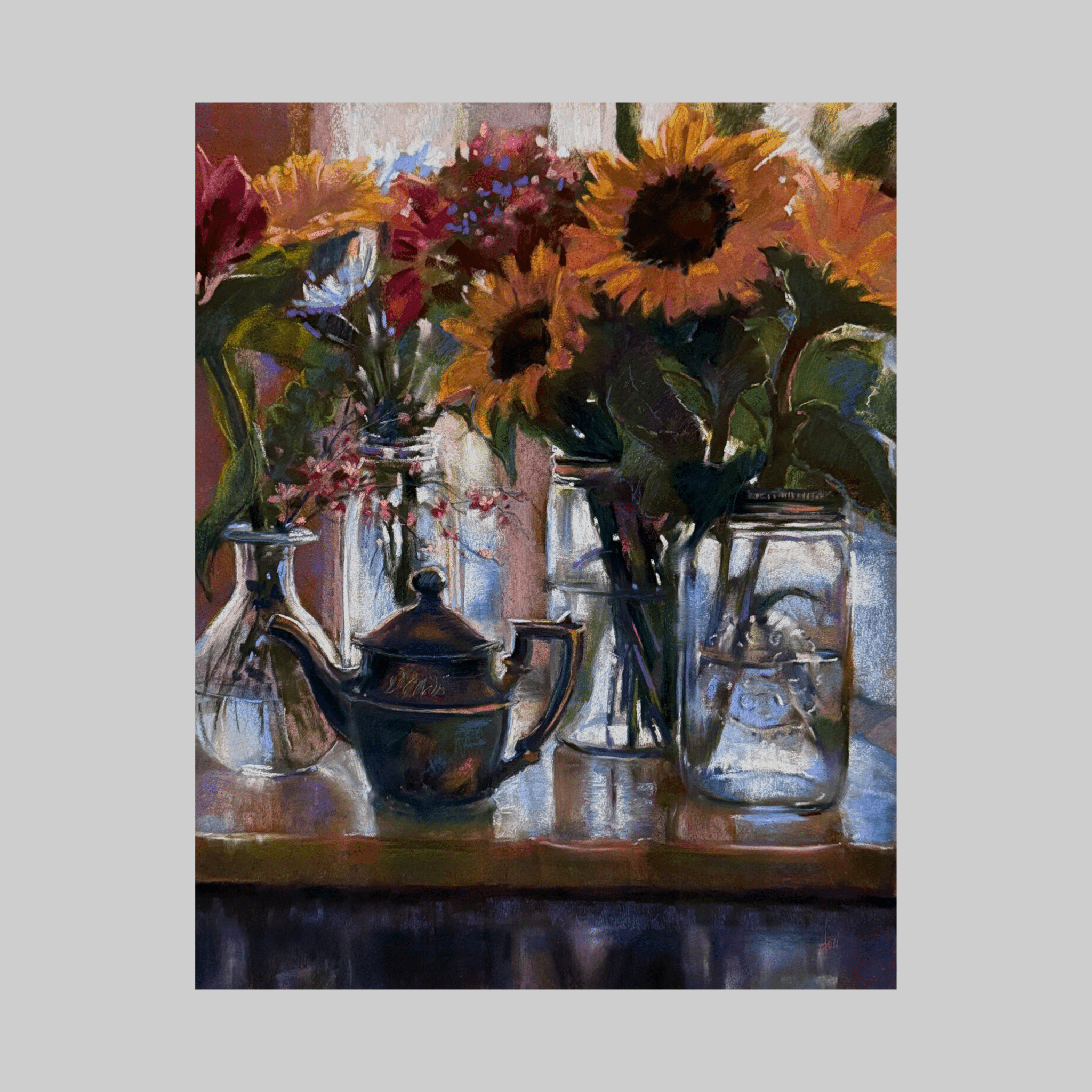 Sunflowers And Tea - VEFA Gallery