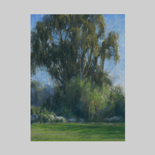 Across the Field, original landscape painting by Joe Mancuso