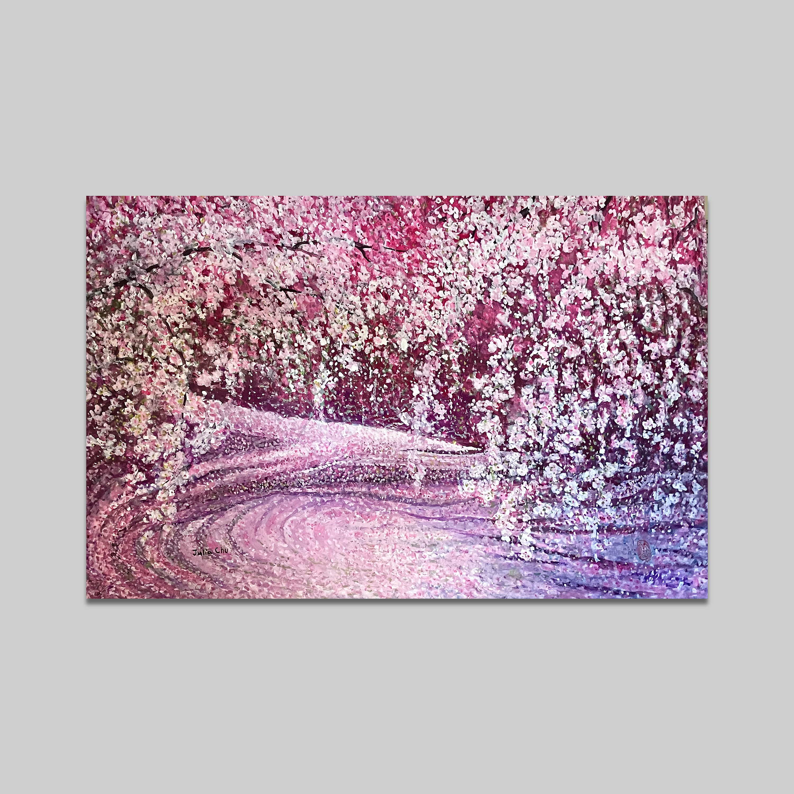 Cherry Blossom on Water
