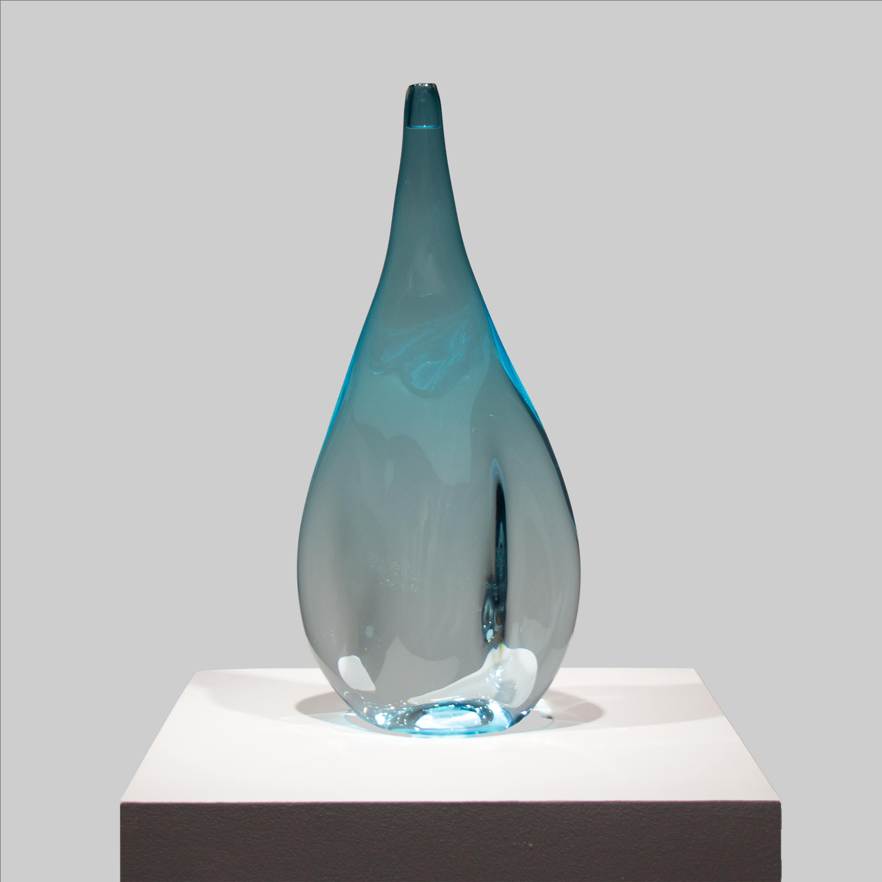 Large Aqua Water Vase I